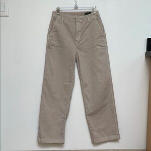 GAP Tan Wide Leg Pants Relaxed Fit
